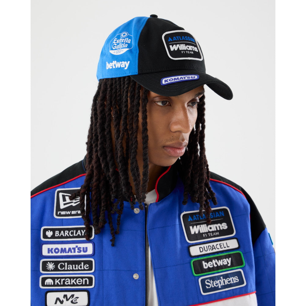 หมวกแก๊ป New Era รุ่น Atlassian Williams F1 Team Vegas Race Black 9Twenty A-Frame Cap