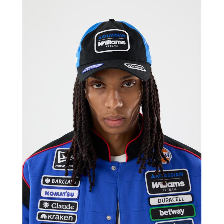 หมวกแก๊ป New Era รุ่น Atlassian Williams F1 Team Vegas Race Black 9Twenty A-Frame Cap