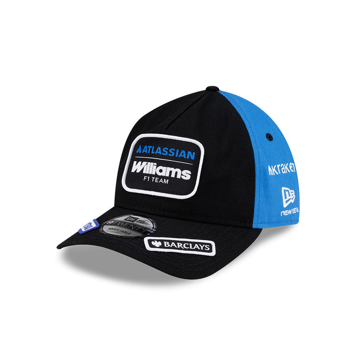 หมวกแก๊ป New Era รุ่น Atlassian Williams F1 Team Vegas Race Black 9Twenty A-Frame Cap