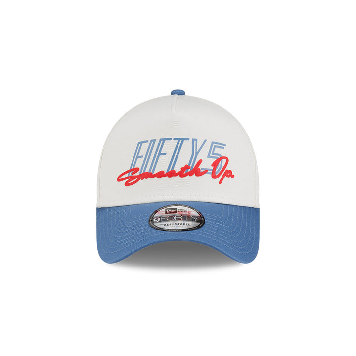 หมวกแก๊ป New Era รุ่น Team Fifty5 Contrast Visor Chrome White And Blue 9Forty A-Frame Cap