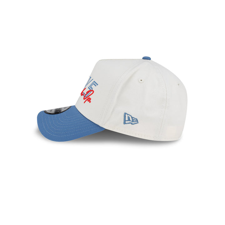 หมวกแก๊ป New Era รุ่น Team Fifty5 Contrast Visor Chrome White And Blue 9Forty A-Frame Cap