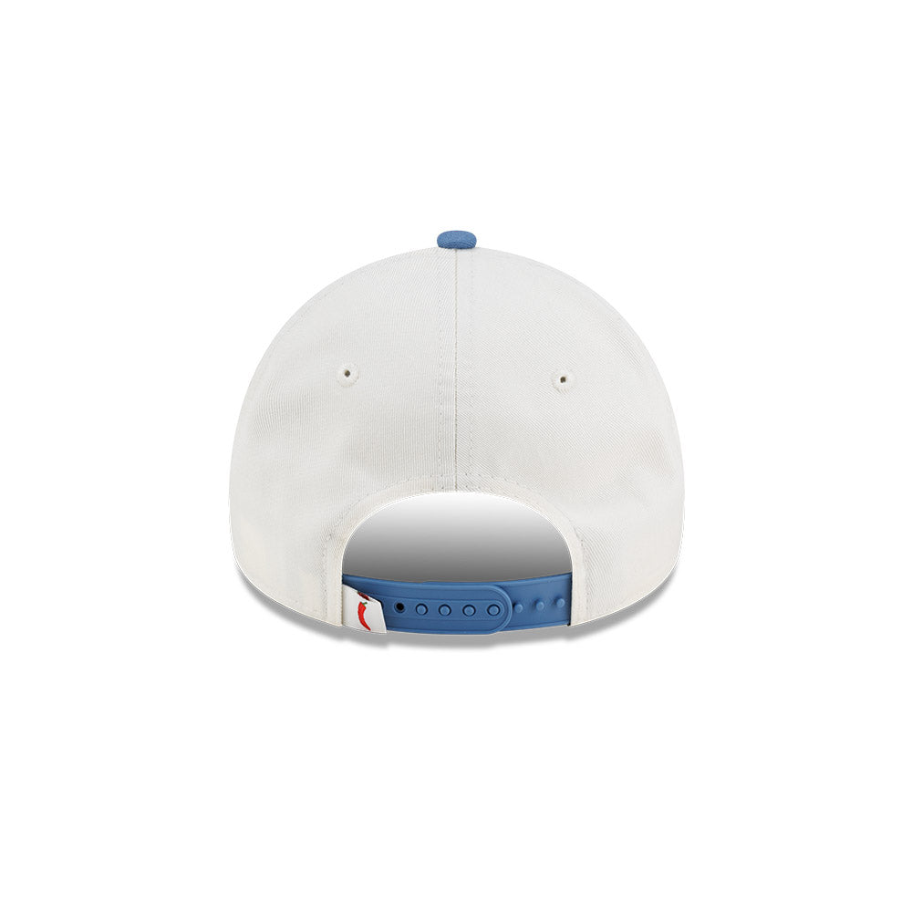 หมวกแก๊ป New Era รุ่น Team Fifty5 Contrast Visor Chrome White And Blue 9Forty A-Frame Cap
