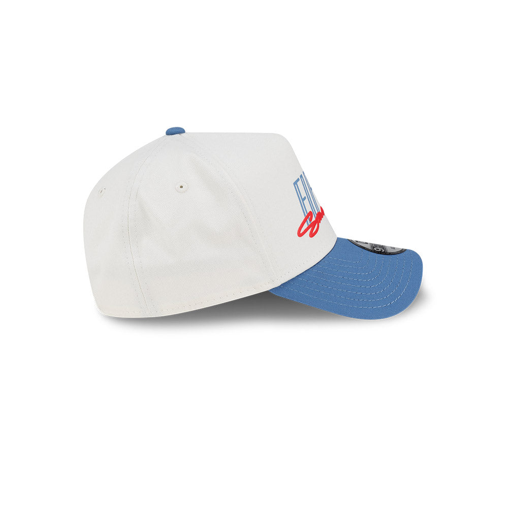 หมวกแก๊ป New Era รุ่น Team Fifty5 Contrast Visor Chrome White And Blue 9Forty A-Frame Cap