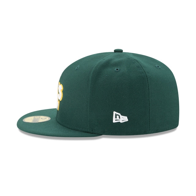 New Era หมวกรุ่น Oakland Athletics Authentic Dark Green 59Fifty Cap