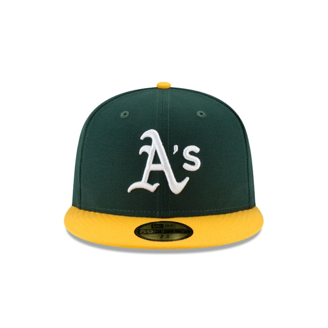 หมวกแก๊ป New Era รุ่น Oakland Athletics Authentic Dark Green 59Fifty Cap