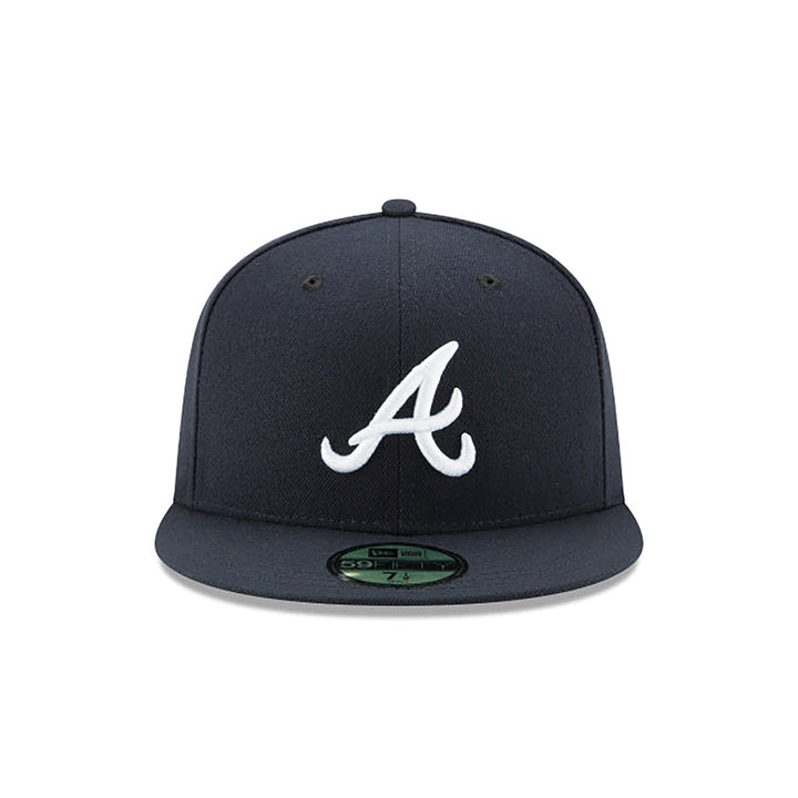 New Era หมวกรุ่น Atlanta Braves Authentic Navy 59Fifty Cap