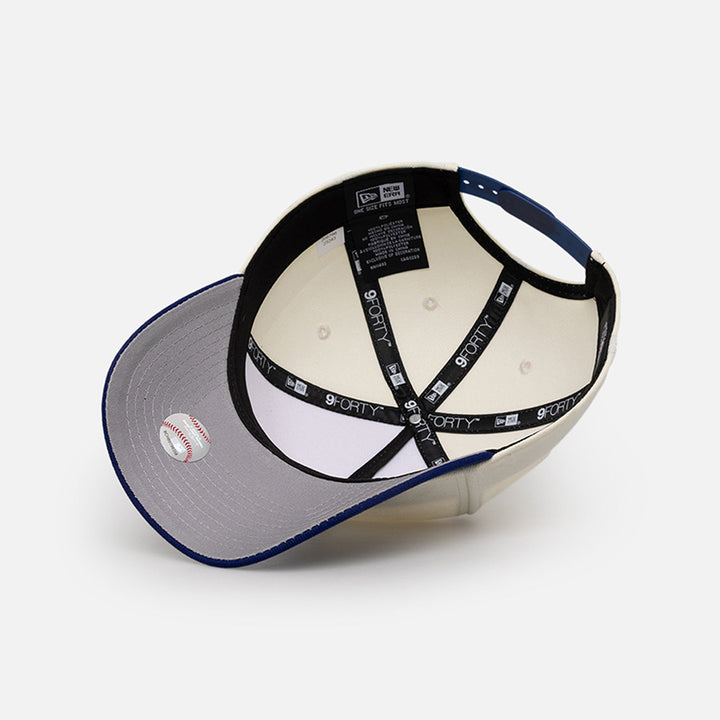 New Era หมวกรุ่น Los Angeles Dodgers Upside Down Logo Chrome And Dark Royal 9Forty A-Frame Cap