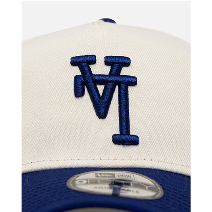 New Era หมวกรุ่น Los Angeles Dodgers Upside Down Logo Chrome And Dark Royal 9Forty A-Frame Cap