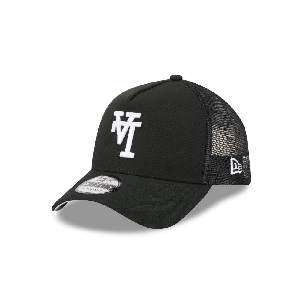 หมวกแก๊ป New Era รุ่น Los Angeles Dodgers MLB Upside Down Black 9Forty AF Trucker Cap