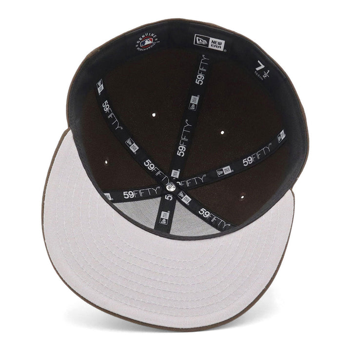 New Era หมวกรุ่น Los Angeles Dodgers Upside Down Logo Walnut 59Fifty Cap