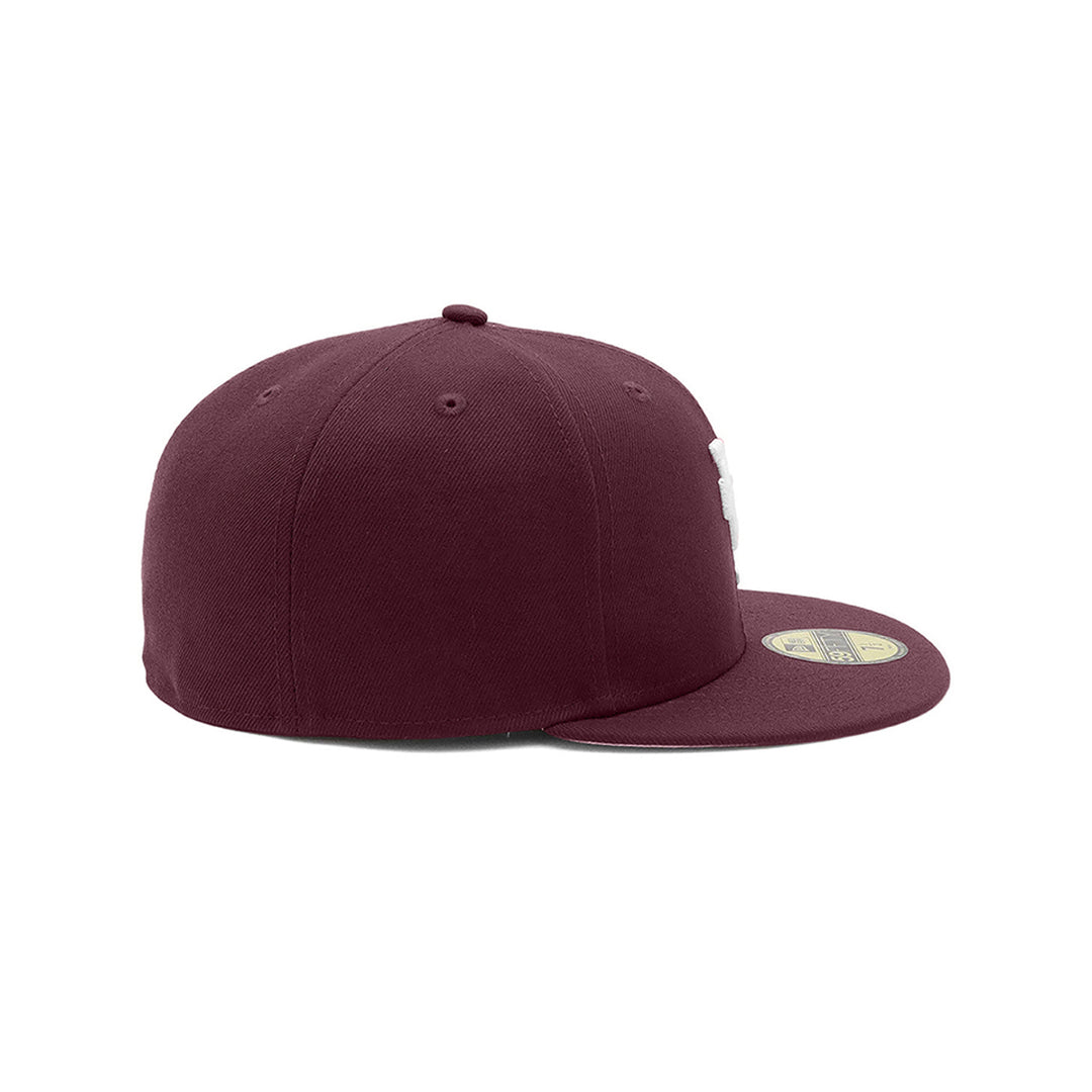 New Era หมวกรุ่น Los Angeles Dodgers Upside Down Logo Maroon 59Fifty Cap