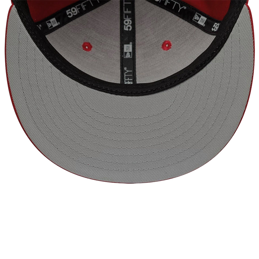 New Era หมวกรุ่น Anaheim Angels Upside Down Logo Scarlet 59Fifty Cap