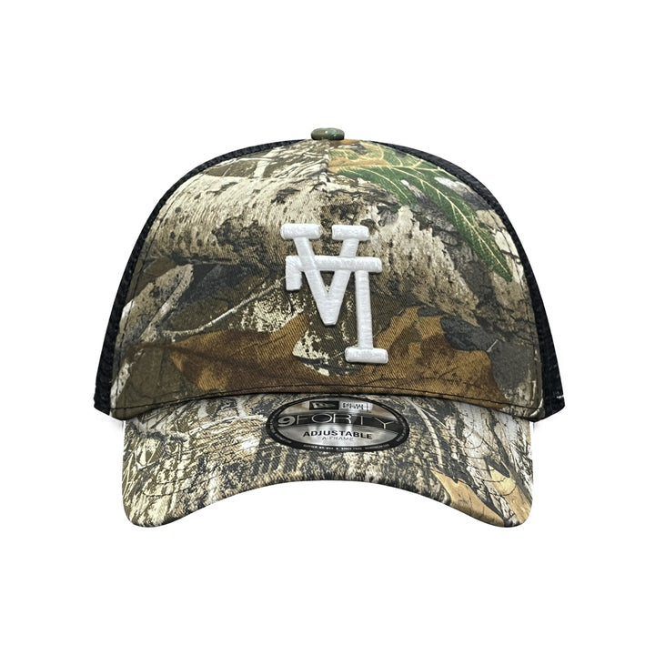 New Era หมวกรุ่น Los Angeles Dodgers Upside Down La Real Tree 9Forty A-Frame Trucker Cap