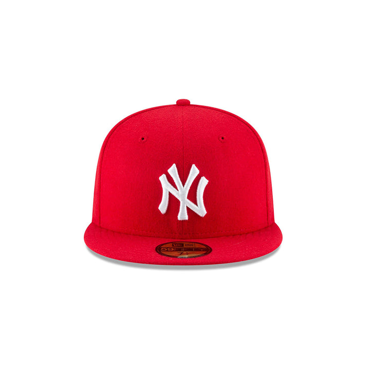 New Era หมวกรุ่น New York Yankees Authentic Scarlet 59Fifty Cap