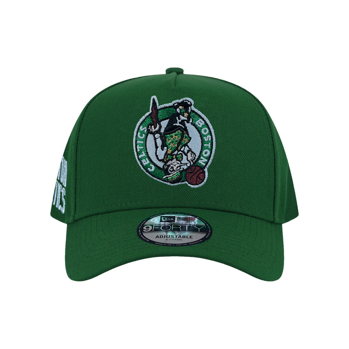 New Era หมวกรุ่น Boston Celtics Upside Down Logo Nba Kelly Greeen 9Forty Aframe Cap