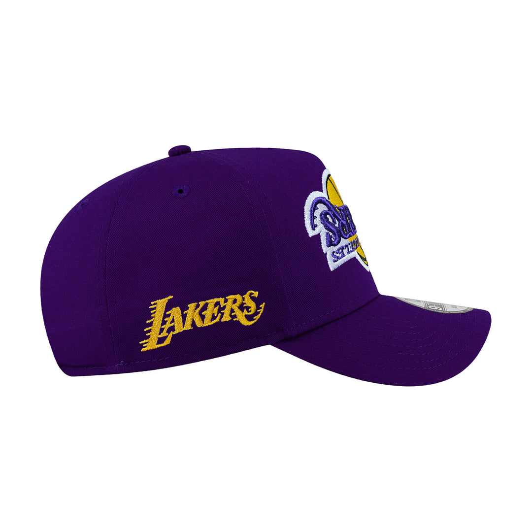 New Era หมวกรุ่น Los Angeles Lakers Upside Down Logo Nba True Purple 9Forty Aframe Cap