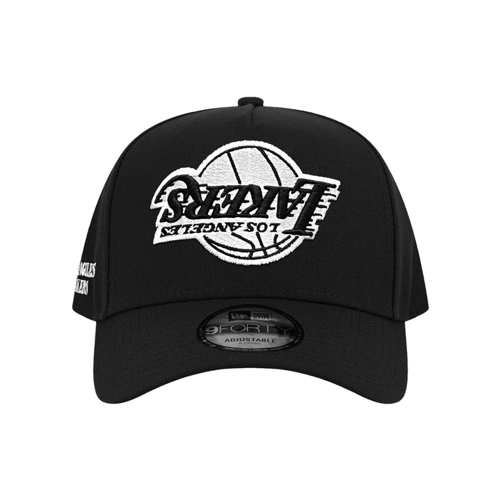 New Era หมวกรุ่น Los Angeles Lakers Upside Down Logo Nba Black 9Forty Aframe Cap