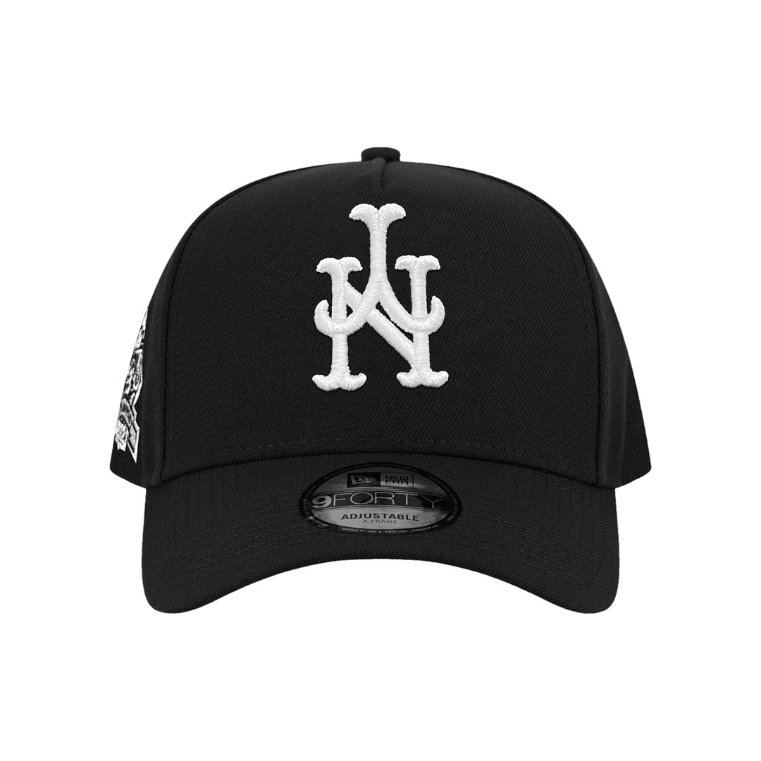 New Era หมวกรุ่น New York Mets Upside Down Logo Mlb Black 9Forty Aframe Cap