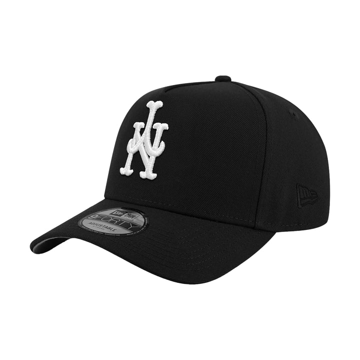 New Era หมวกรุ่น New York Mets Upside Down Logo Mlb Black 9Forty Aframe Cap