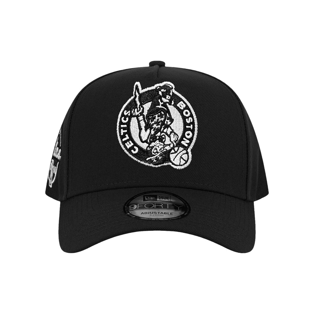 New Era หมวกรุ่น Boston Celtics Upside Down Logo Nba Black 9Forty Aframe Cap