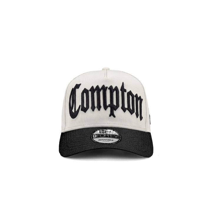 หมวกแก๊ป New Era รุ่น New Era Compton Chrome White And Black 9Forty A-Frame Cap