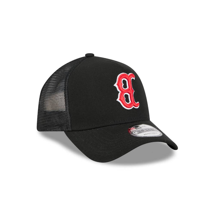 หมวกแก๊ป New Era รุ่น Boston Red Sox MLB Upside Down Black 9Forty AF Trucker Cap