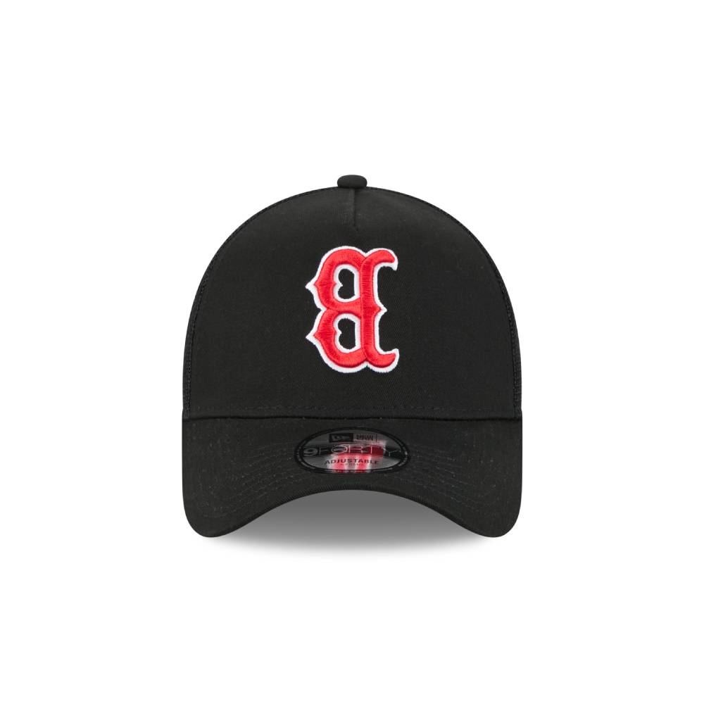 หมวกแก๊ป New Era รุ่น Boston Red Sox MLB Upside Down Black 9Forty AF Trucker Cap