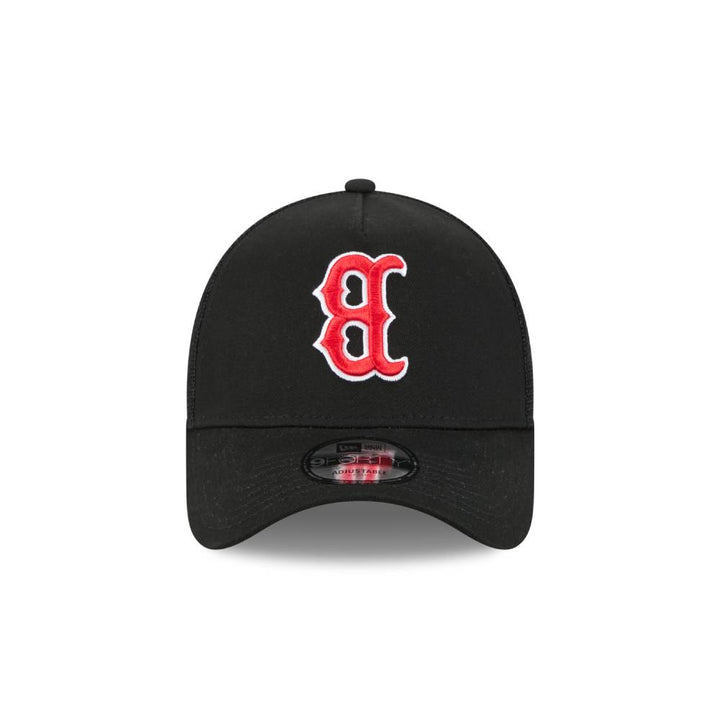 หมวกแก๊ป New Era รุ่น Boston Red Sox MLB Upside Down Black 9Forty AF Trucker Cap