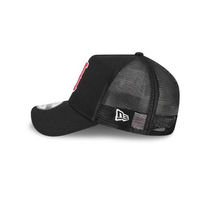 หมวกแก๊ป New Era รุ่น Boston Red Sox MLB Upside Down Black 9Forty AF Trucker Cap