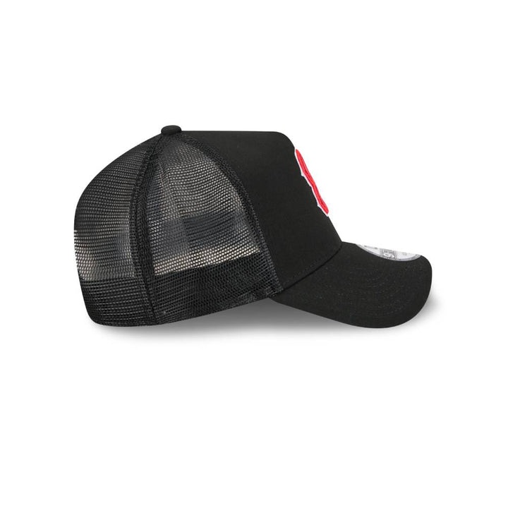 หมวกแก๊ป New Era รุ่น Boston Red Sox MLB Upside Down Black 9Forty AF Trucker Cap