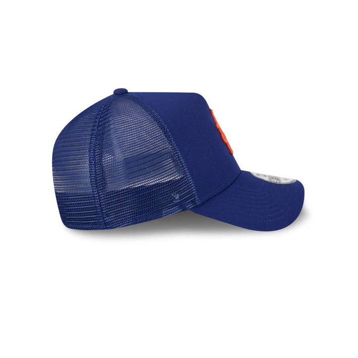 หมวกแก๊ป New Era รุ่น New York Mets MLB Upside Down Dark Royal 9Forty AF Trucker Cap