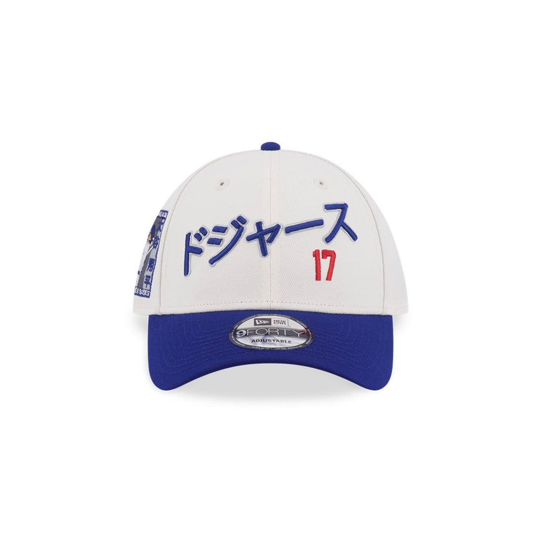 New Era หมวกรุ่น Los Angeles Dodgers Ohtani Chrom White And Dark Royal 9Forty Cap