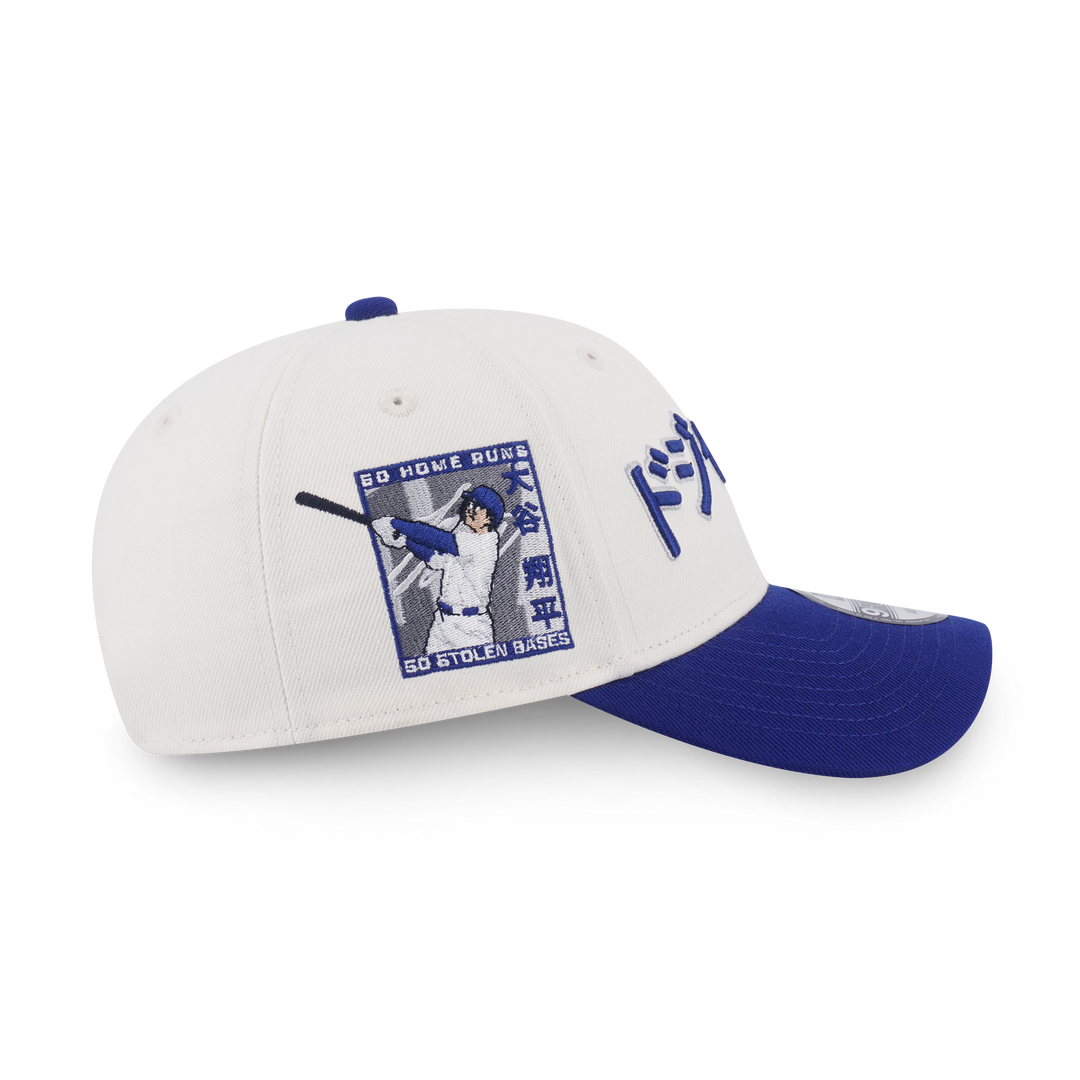 New Era หมวกรุ่น Los Angeles Dodgers Ohtani Chrom White And Dark Royal 9Forty Cap