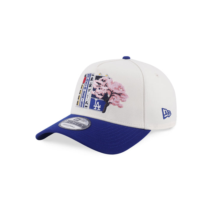 New Era หมวกรุ่น Los Angeles Dodgers Ohtani Chrom White And Dark Royal 9Forty A-Frame Cap