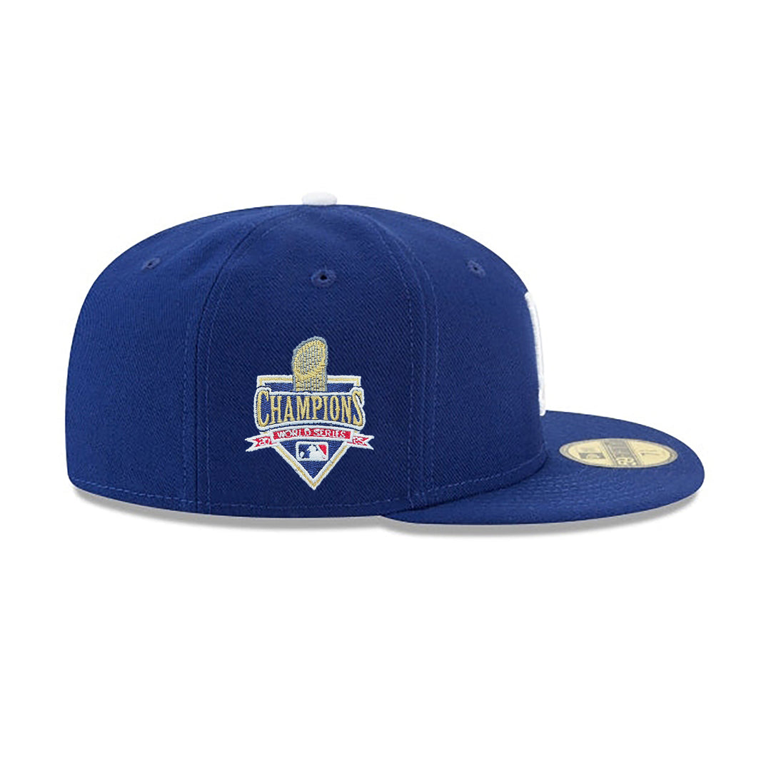 New Era หมวกรุ่น LOS ANGELES DODGERS LA DODGERS WITH CHAMP PATCH DK ROYAL 59FIFTY CAP