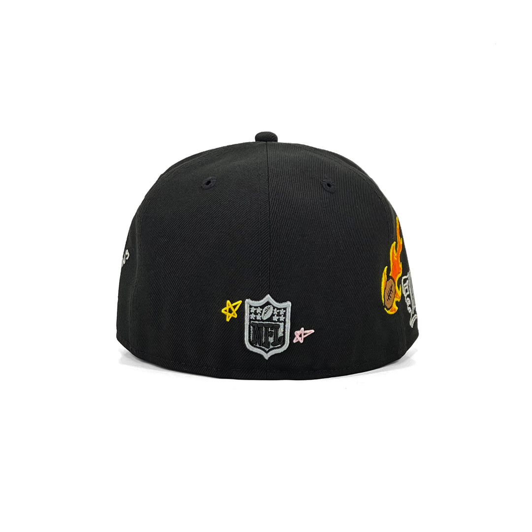 หมวกแก๊ป New Era รุ่น Las Vegas Raiders Scribble Black 59Fifty Cap
