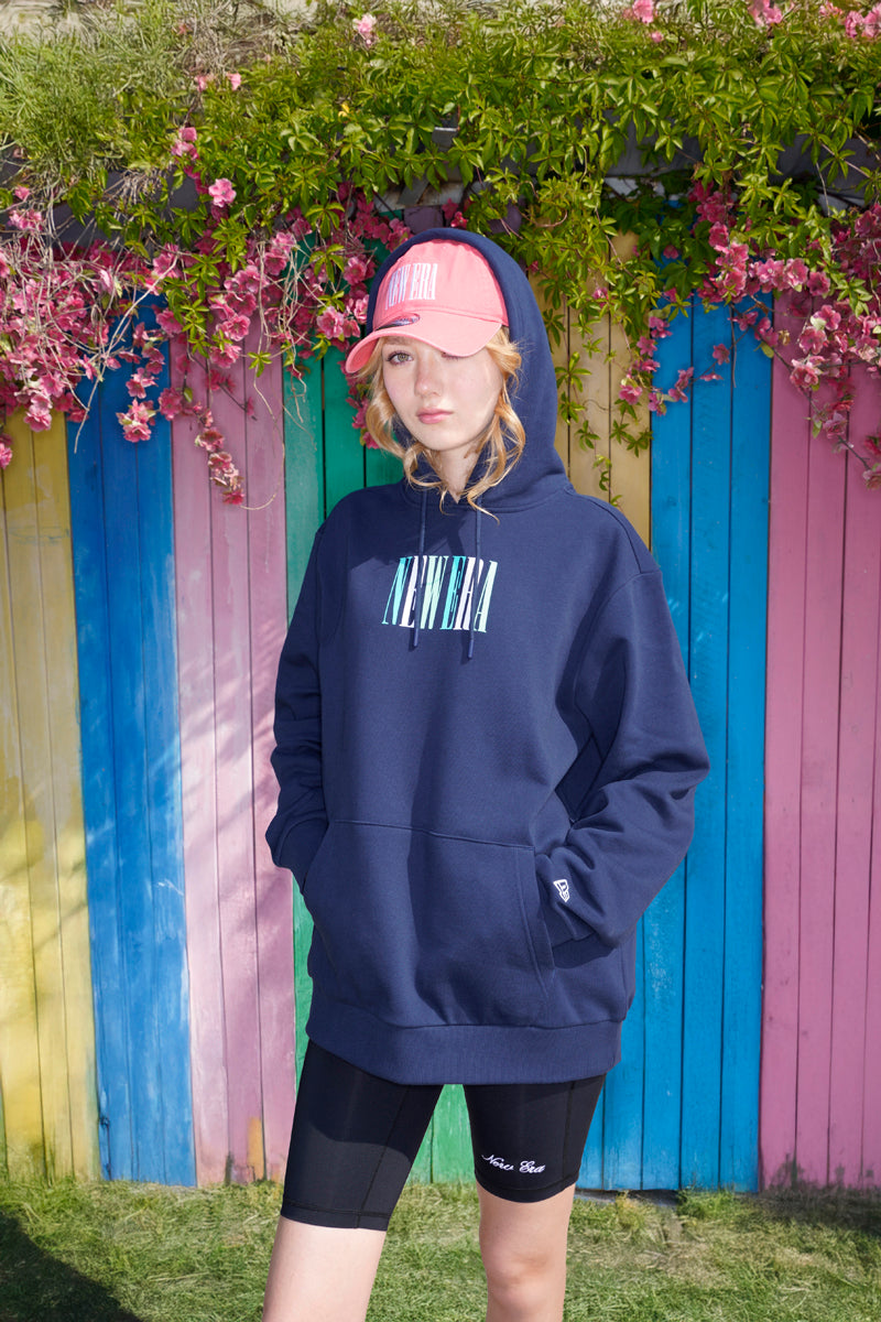 New Era เสื้อฮู้ดรุ่น New Era 90S Vibe Oceanside Blue Hoodie