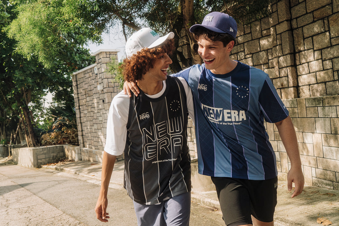 New Era เสื้อยืดแขนสั้นรุ่น New Era City Sport Blue Soccer Jersey