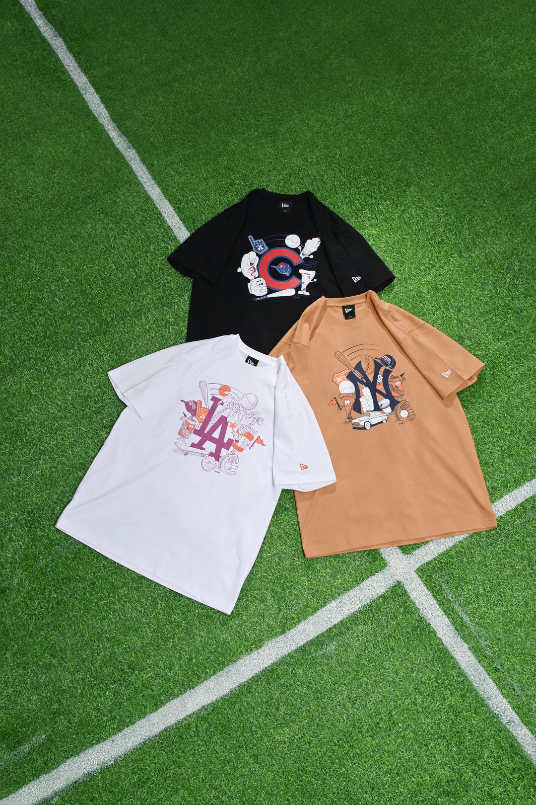 New Era เสื้อยืดแขนสั้นรุ่น MLB Chicago Cubs Black Short Sleeve T-Shirt