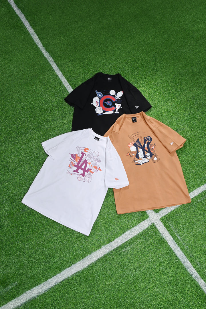 New Era เสื้อยืดแขนสั้นรุ่น MLB Chicago Cubs Black Short Sleeve T-Shirt