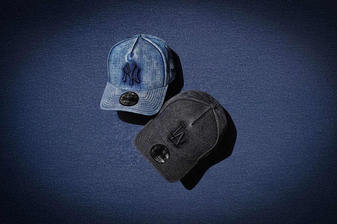 New Era หมวกรุ่น Los Angeles Dodgers Snow Wash Black Denim 9Forty Af Cap