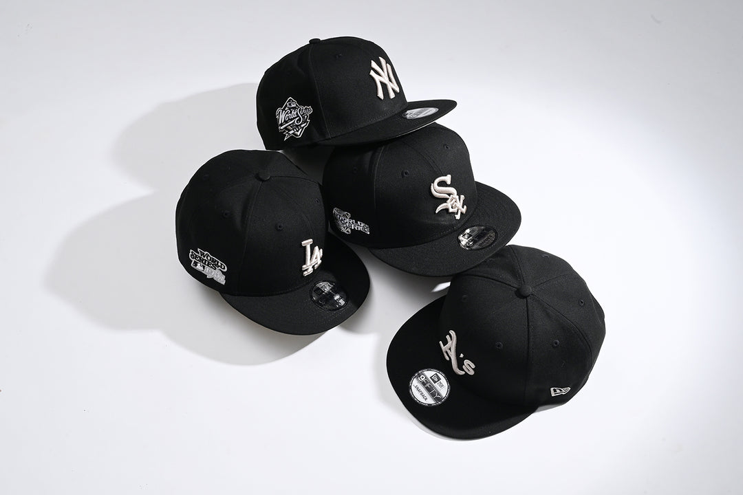 New Era หมวกรุ่น Oakland Athletics Cooperstown Stone World Series Black 9Fifty Cap