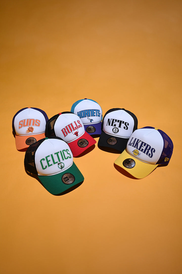 New Era หมวกรุ่น Chicago Bulls NBA Graphic 2-Tone Black Rear White 9Forty EF Trucker Cap