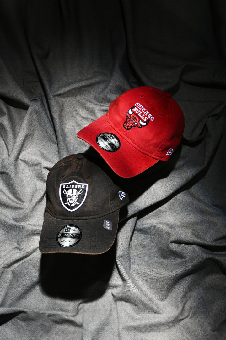 New Era หมวกรุ่น Las Vegas Raiders Snow Washed Black 9TWENTY Cap