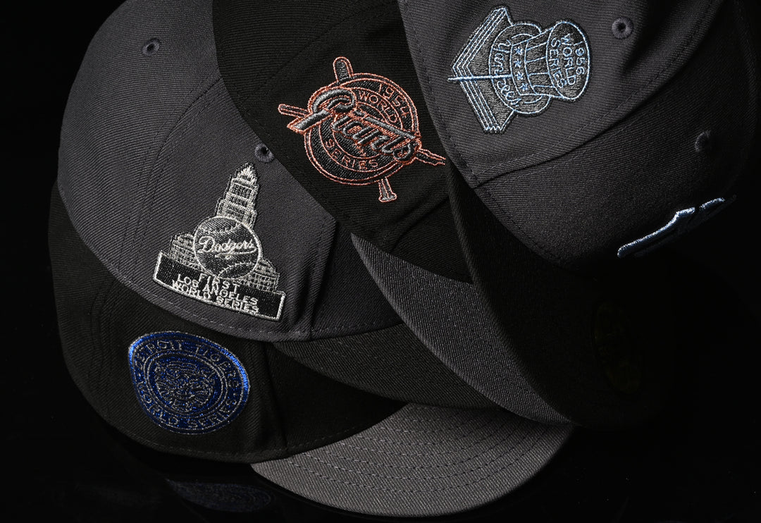 New Era หมวกรุ่น 59Fifty Pack - Metallic New York Giant Cooperstown 2-Tone Graphite Visor Black 59Fifty Cap