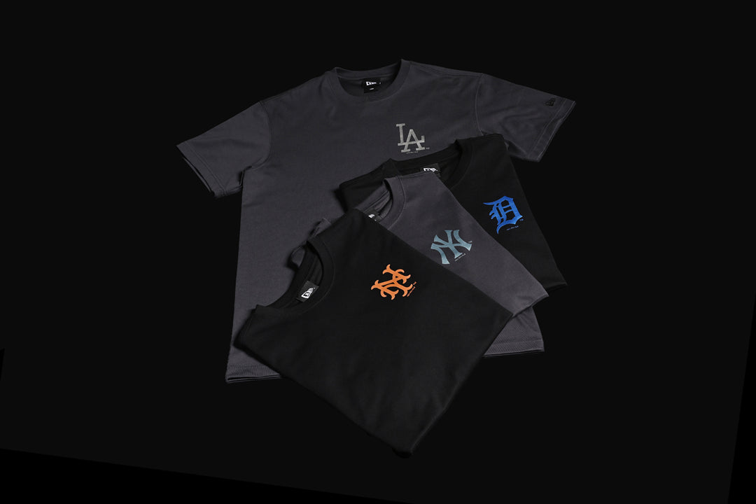 New Era เสื้อยืดแขนสั้นรุ่น 59Fifty Pack - Metallic Los Angeles Dodgers Cooperstown Graphite Short Sleeve T-Shirt