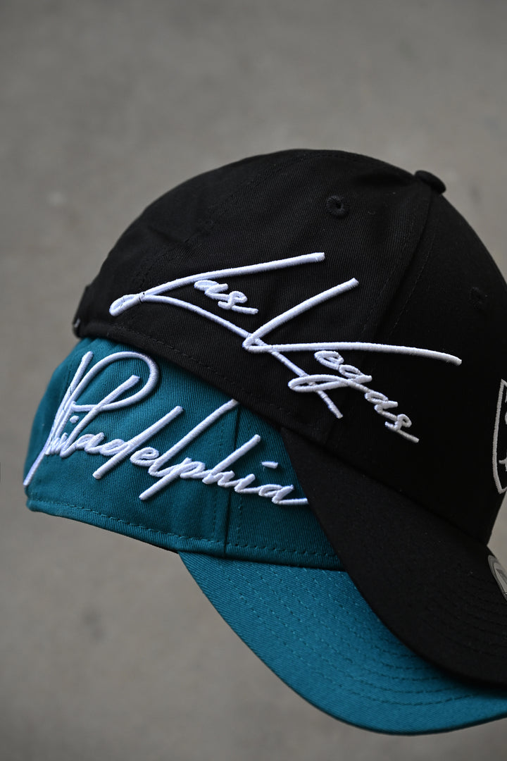 New Era หมวกรุ่น Philadelphia Eagles Mix League Script Shark Teal 9Forty Cap