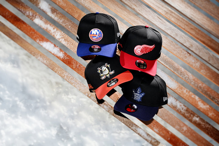 New Era หมวกรุ่น New York Islanders Nhl Team Logo 2-Tone Royal Visor Black 9Forty Af Cap