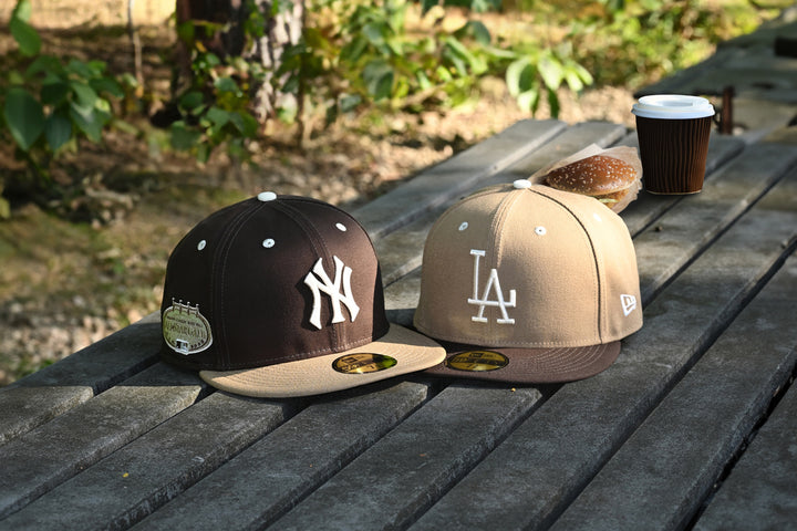New Era หมวกรุ่น 59Fifty Pack - Iced Latte Los Angeles Dodgers Cooperstown Khaki 59Fifty Cap