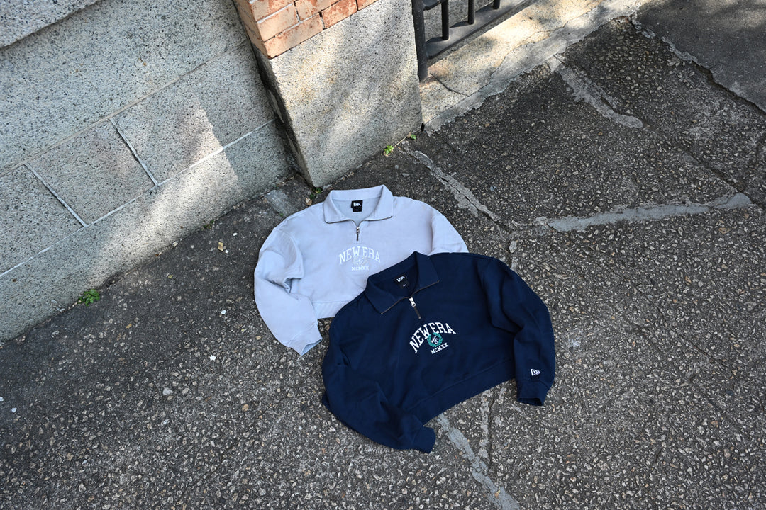 New Era เสื้อสเวตเชิ้ตผู้หญิง รุ่น New Era Street Class Oceanside Blue Women Half Zip Sweatshirt